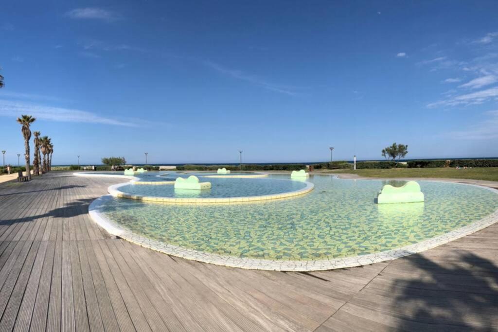 Barcaresa-La Perle Vue Mer Pieds Dans L'Eau Clim Wifi Leucate Esterno foto